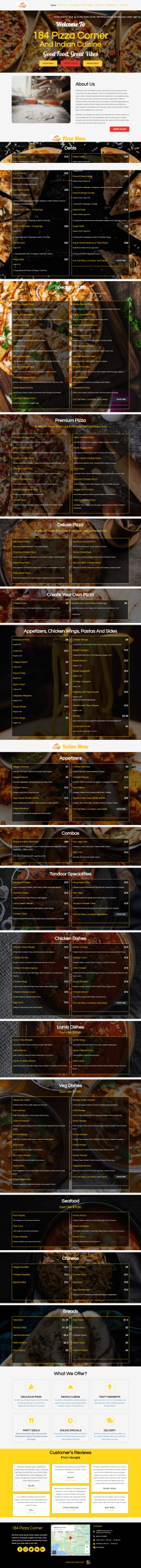 restaurant website