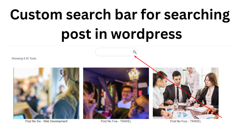 Custom search bar