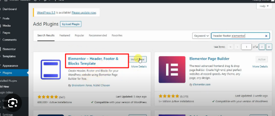 Elementor (Free Version)