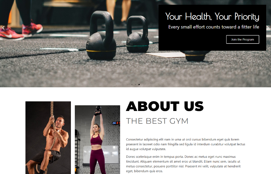 Gym & Fitness Elementor Template – Build Your Fitness Website Easily